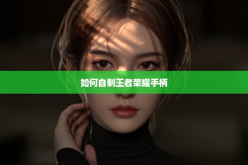 如何自制王者荣耀手柄