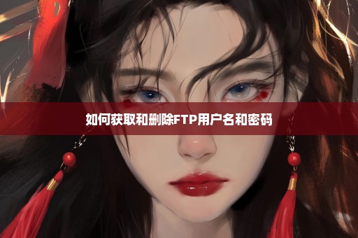 如何获取和删除FTP用户名和密码