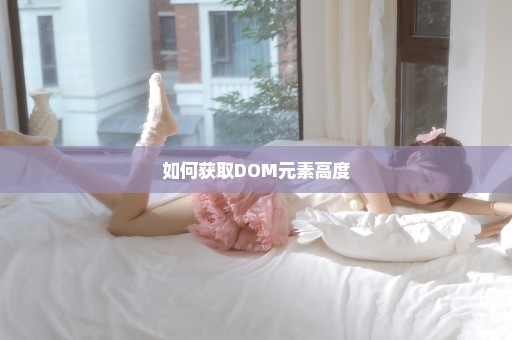 如何获取DOM元素高度