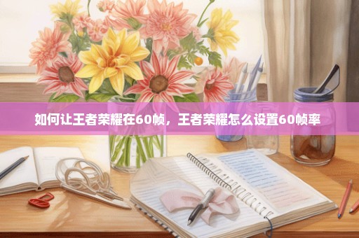 如何让王者荣耀在60帧，王者荣耀怎么设置60帧率 