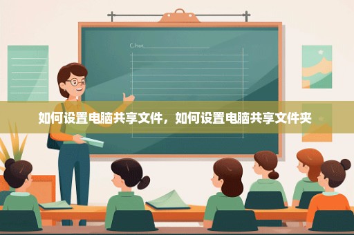 如何设置电脑共享文件，如何设置电脑共享文件夹 