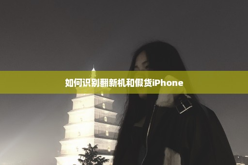 如何识别翻新机和假货iPhone