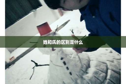 姓和氏的区别是什么
