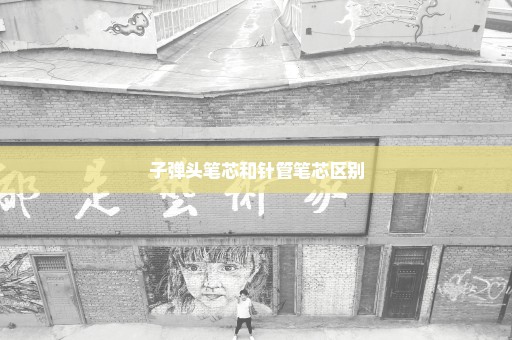 子弹头笔芯和针管笔芯区别
