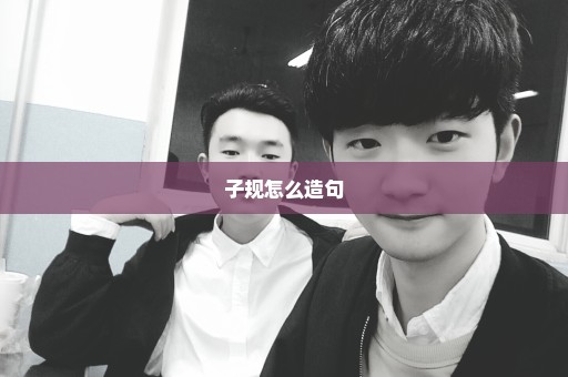子规怎么造句