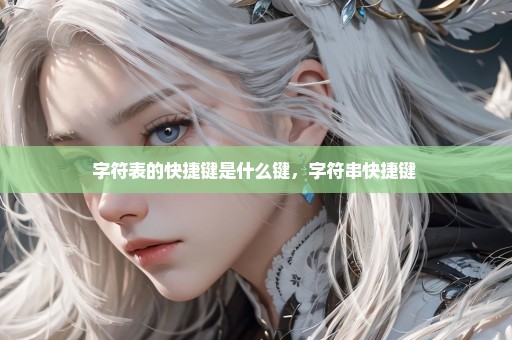 字符表的快捷键是什么键，字符串快捷键 