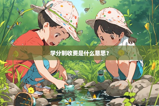 学分制收费是什么意思？