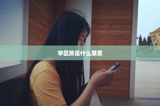 学区房是什么意思