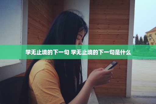 学无止境的下一句 学无止境的下一句是什么