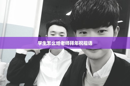 学生怎么给老师拜年祝福语