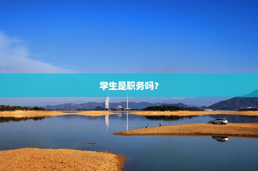 学生是职务吗？