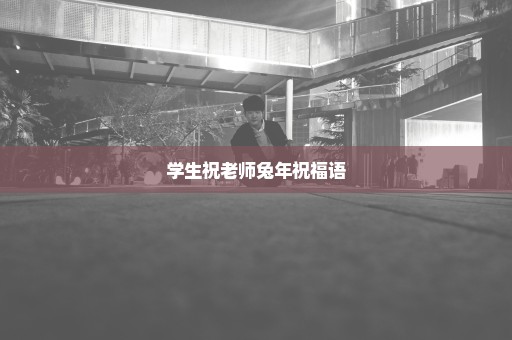 学生祝老师兔年祝福语