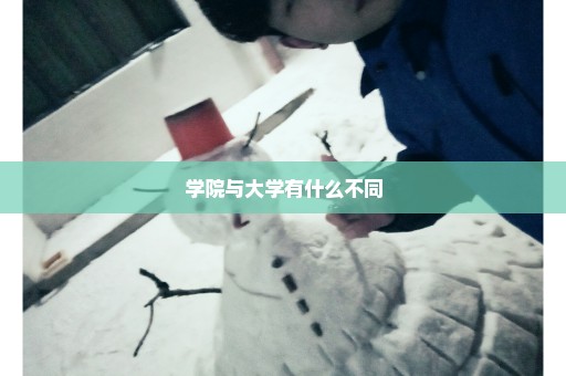 学院与大学有什么不同