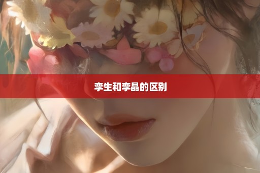孪生和孪晶的区别