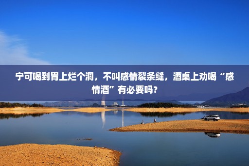 宁可喝到胃上烂个洞，不叫感情裂条缝，酒桌上劝喝“感情酒”有必要吗？