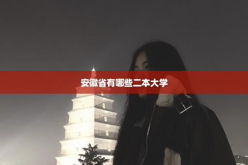 安徽省有哪些二本大学
