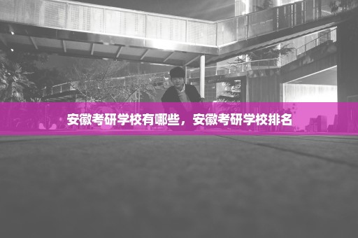 安徽考研学校有哪些，安徽考研学校排名