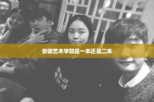 安徽艺术学院是一本还是二本