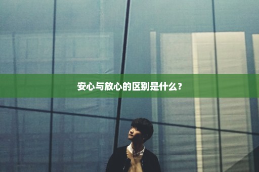 安心与放心的区别是什么？