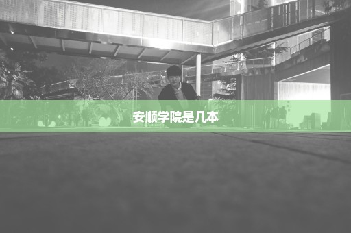 安顺学院是几本