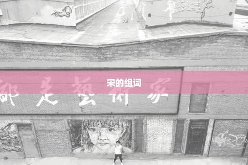 宋的组词