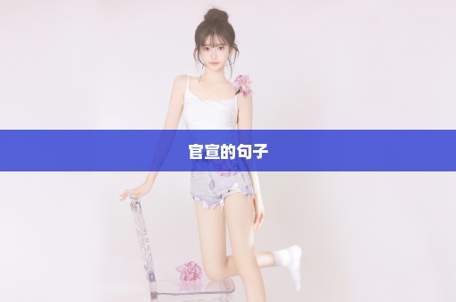 官宣的句子