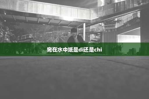 宛在水中坻是di还是chi