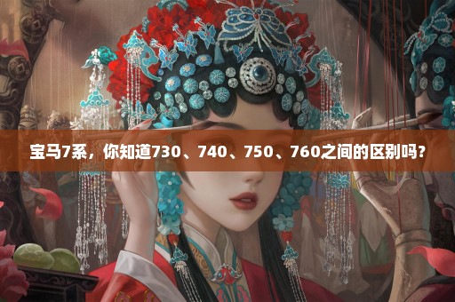 宝马7系，你知道730、740、750、760之间的区别吗？