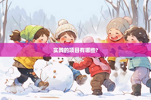 实践的项目有哪些?