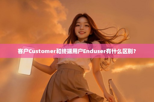 客户Customer和终端用户Enduser有什么区别？