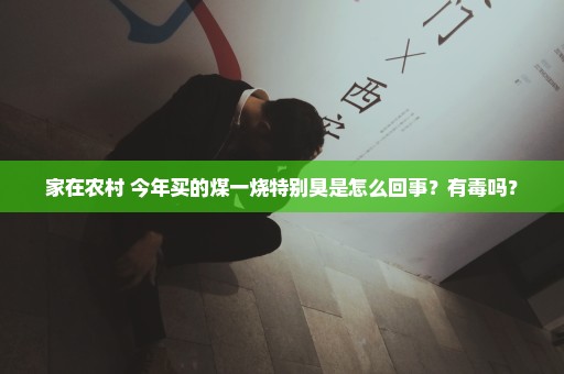 家在农村 今年买的煤一烧特别臭是怎么回事？有毒吗？