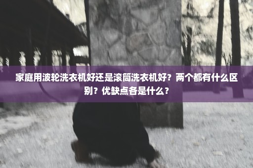 家庭用波轮洗衣机好还是滚筒洗衣机好？两个都有什么区别？优缺点各是什么？