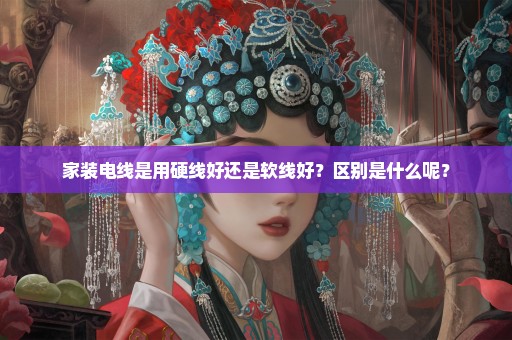 家装电线是用硬线好还是软线好？区别是什么呢？