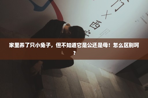 家里养了只小兔子，但不知道它是公还是母！怎么区别呵？