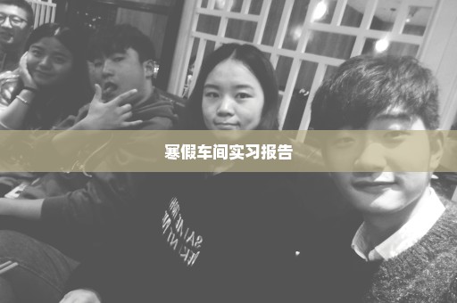 寒假车间实习报告