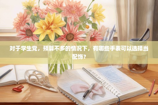 对于学生党，预算不多的情况下，有哪些手表可以选择当配饰？