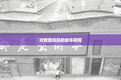 对爸爸妈妈的新年祝福