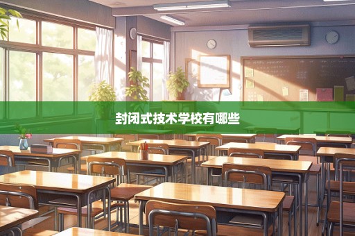 封闭式技术学校有哪些