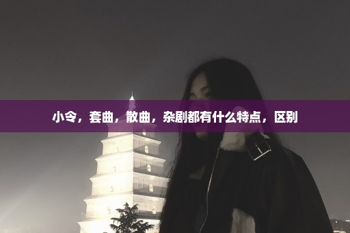 小令，套曲，散曲，杂剧都有什么特点，区别