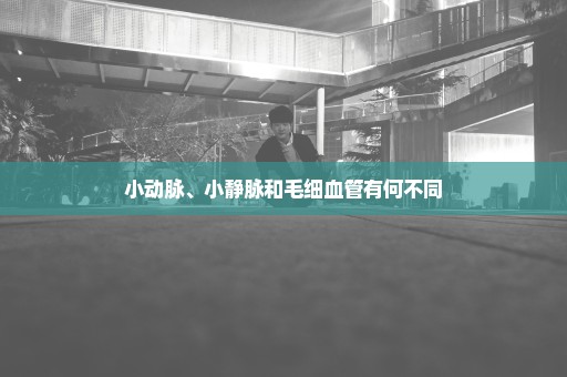 小动脉、小静脉和毛细血管有何不同