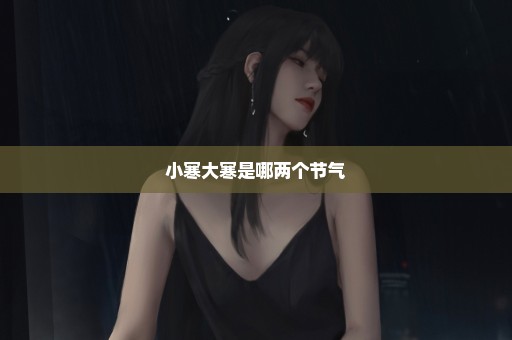 小寒大寒是哪两个节气