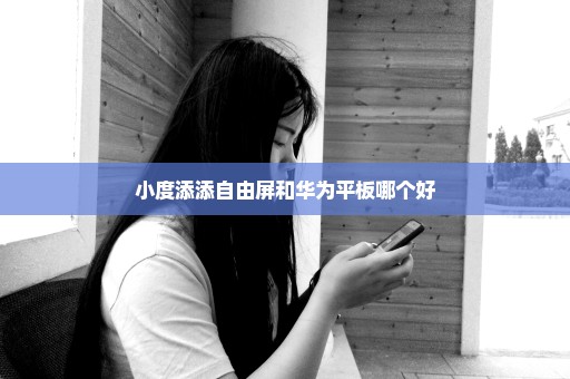 小度添添自由屏和华为平板哪个好