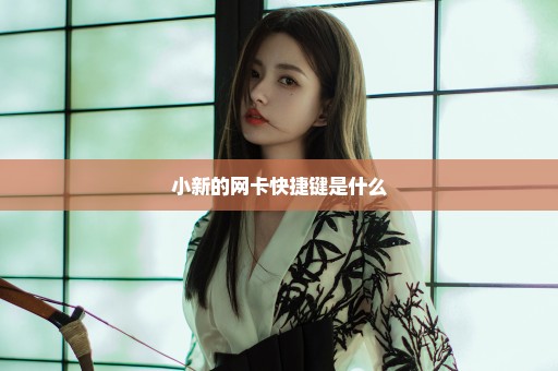 小新的网卡快捷键是什么