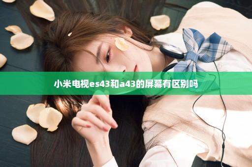 小米电视es43和a43的屏幕有区别吗