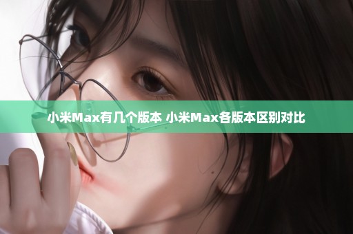 小米Max有几个版本 小米Max各版本区别对比