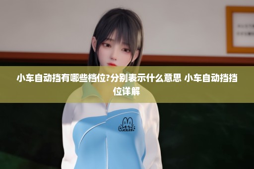 小车自动挡有哪些档位?分别表示什么意思 小车自动挡挡位详解
