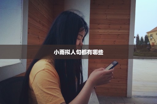 小雨拟人句都有哪些