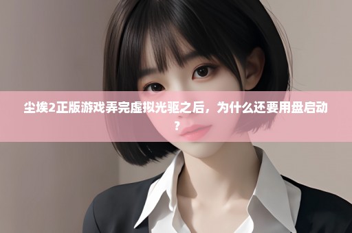 尘埃2正版游戏弄完虚拟光驱之后，为什么还要用盘启动？