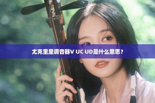 尤克里里调音器V UC UD是什么意思？