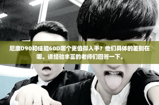 尼康D90和佳能60D哪个更值得入手？他们具体的差别在哪。请经验丰富的老师们回答一下。